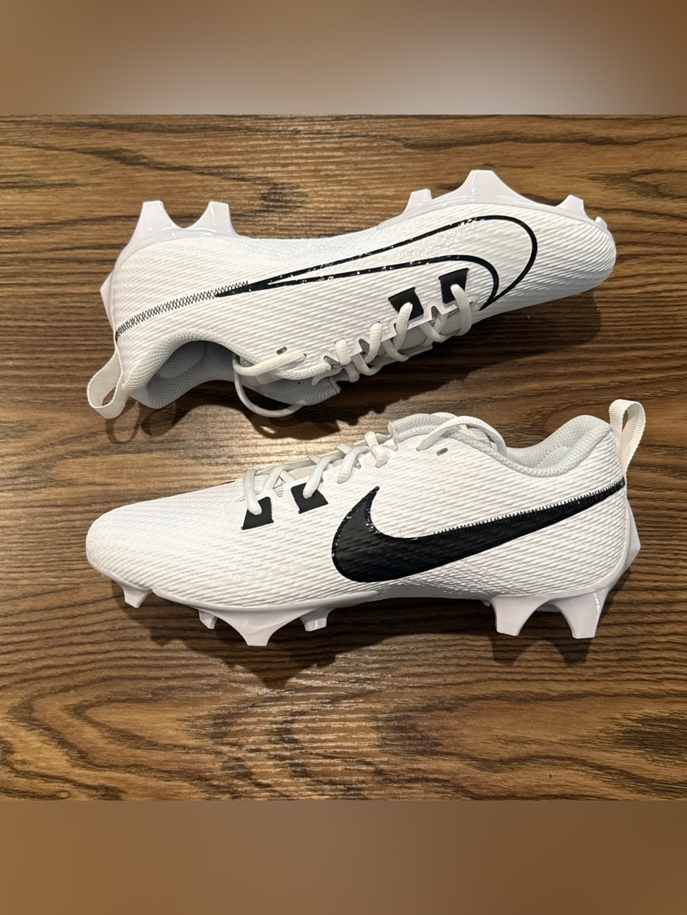 Size 10 Nike Vapor Edge Speed 360 2 Football Cleats White Black FN7764-100